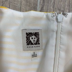 Anne Klein Dresses - Anne Klein Yellow Striped Cap Sleeve Dress 3321 Anne Klein Dresses - Anne Klein Yellow Striped Cap Sleeve Dress 3321